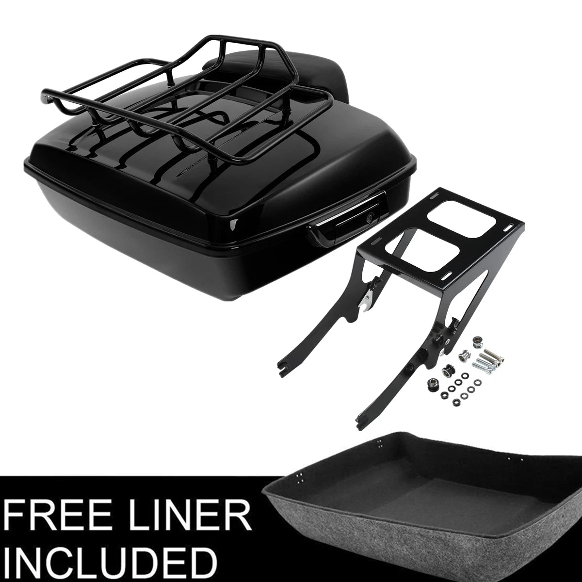 Trunk Mount Rack Pad for Harley Heritage Classic FLHC (2018–Present) Black