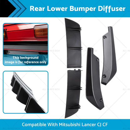 Rear Bumper Diffuser Spoiler for Mitsubishi Lancer (2008–2015)