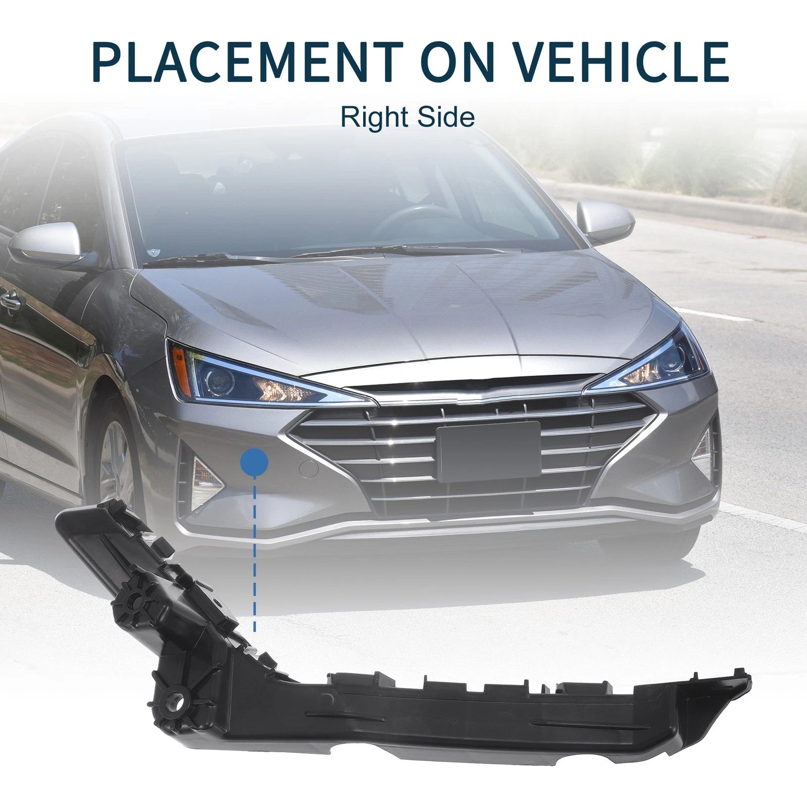 Right Front Bumper Retainer Bracket Replacement for Chevy Equinox (2010–2017)