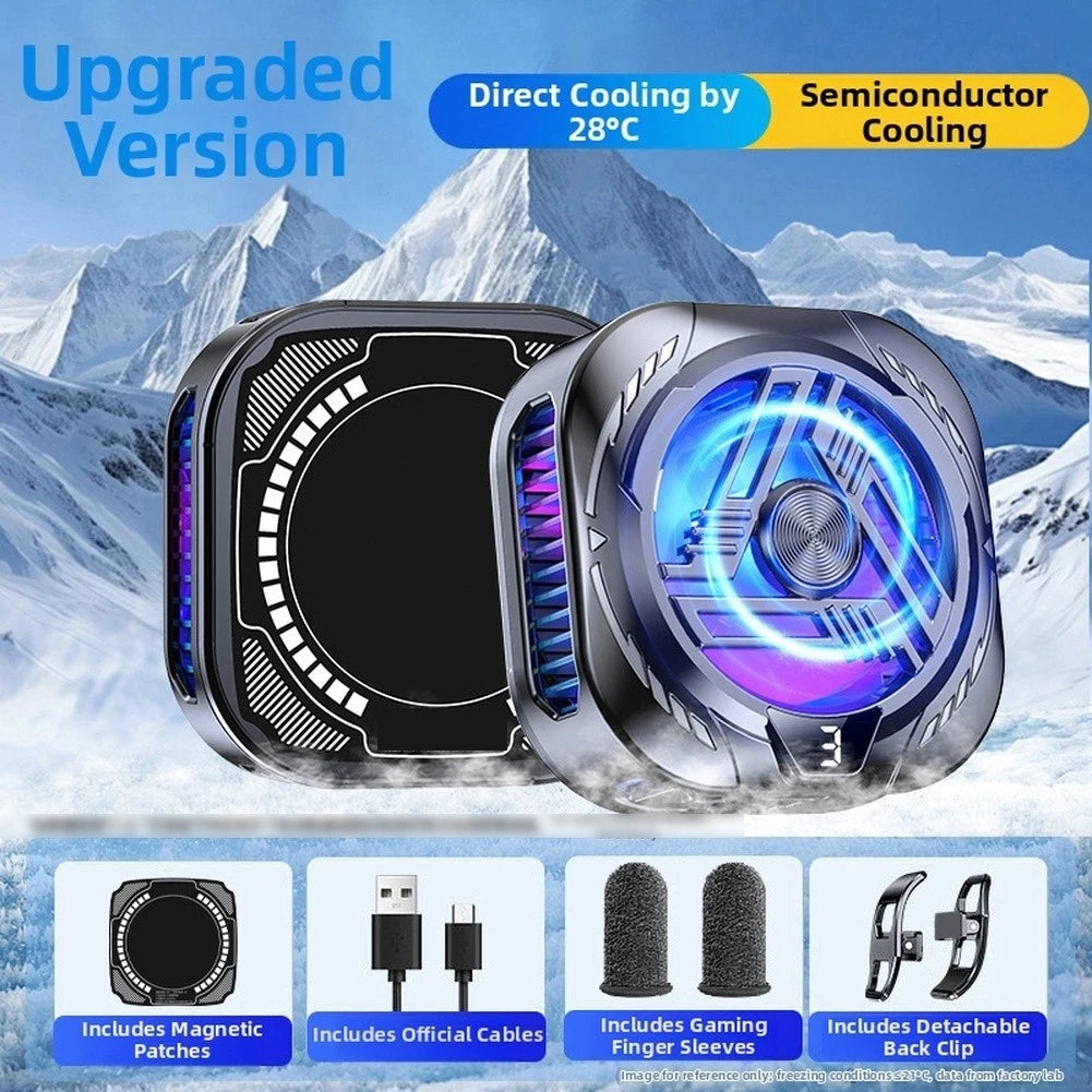 Dual-Core Aluminum Alloy Phone Cooler for Fast Efficient Cooling