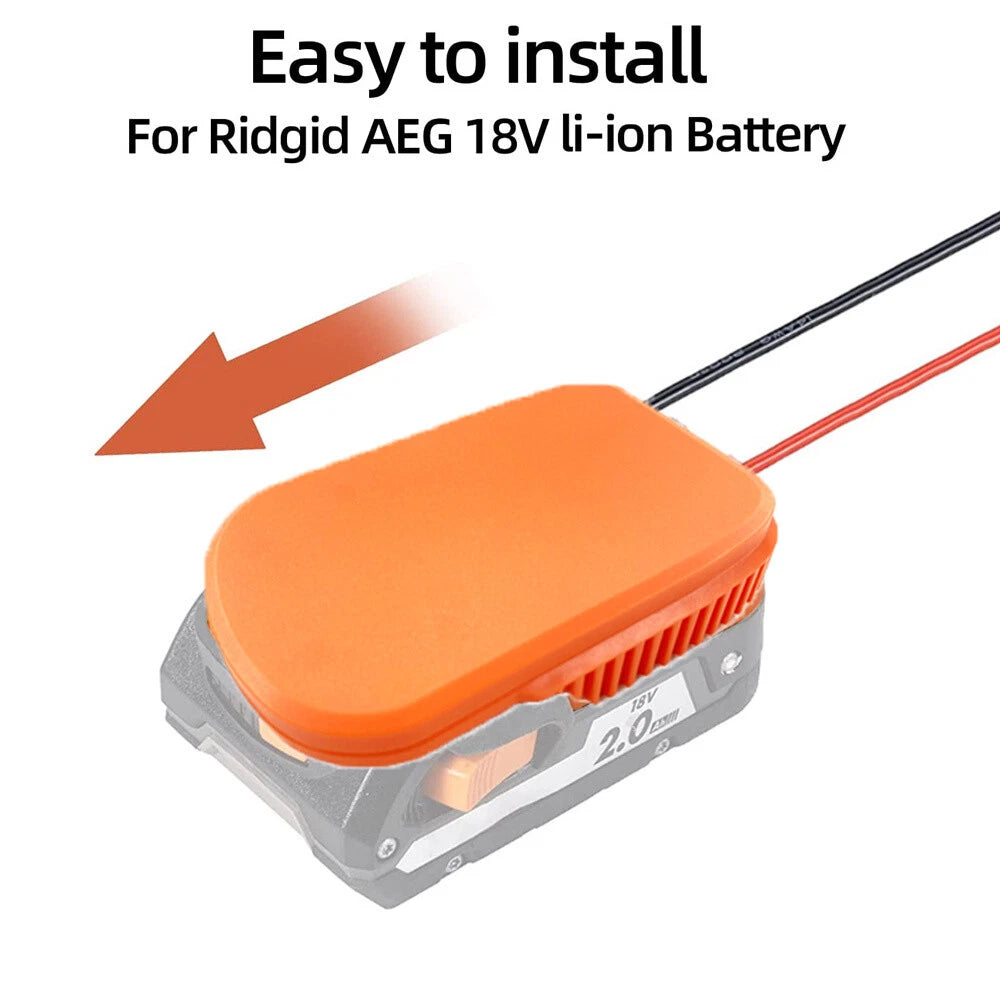 Battery Power Adapter for Ridgid AEG 18V Lithium-Ion (2010–2023)