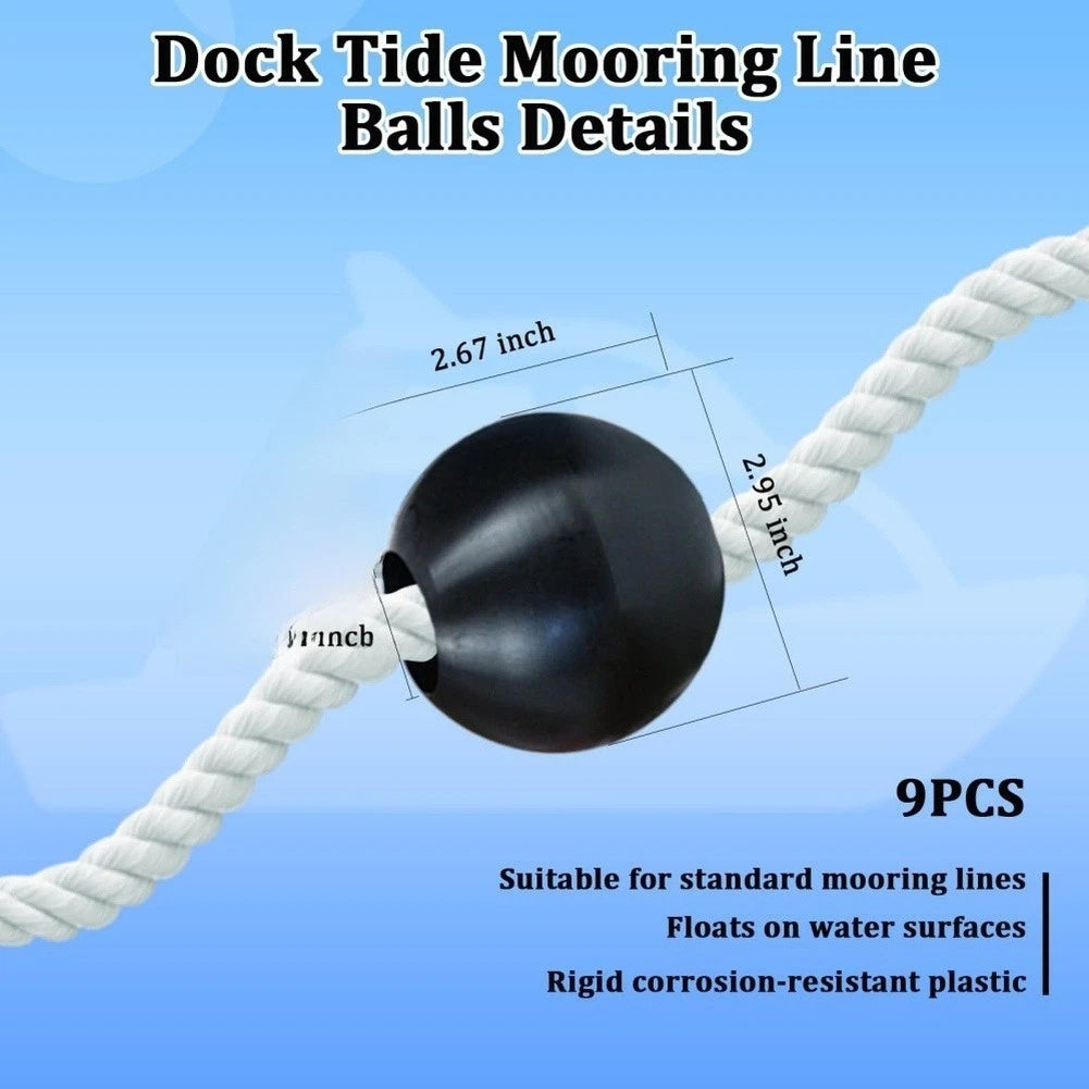 Boat Buoy Ball 2.95in Diameter PVC for Long Term Use