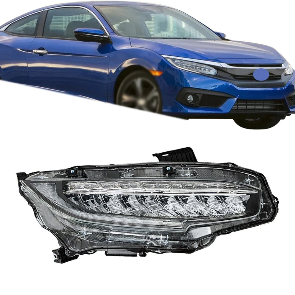 Right Side Headlight for Honda Civic (2016–2019) Full LED Clear Lens