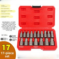 17 Piece Broken Bolt Remover Set with Coarse Threads for Easy Extraction
