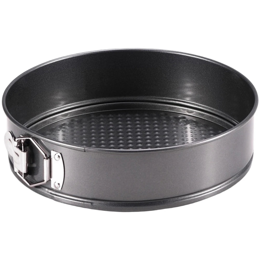 Springform Cake Pan Set of 6 Nonstick Carbon Steel Removable Base