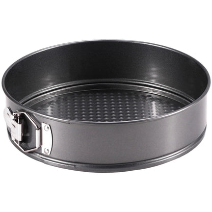 Springform Cake Pan Set of 6 Nonstick Carbon Steel Removable Base