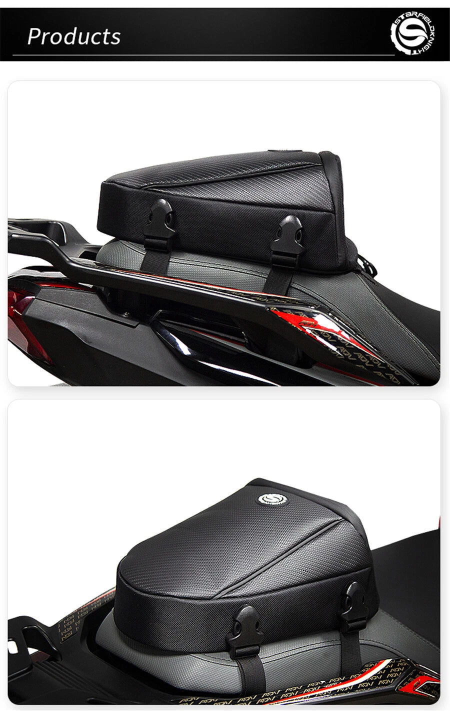Motorcycle Tail Bag for Touring (Waterproof)