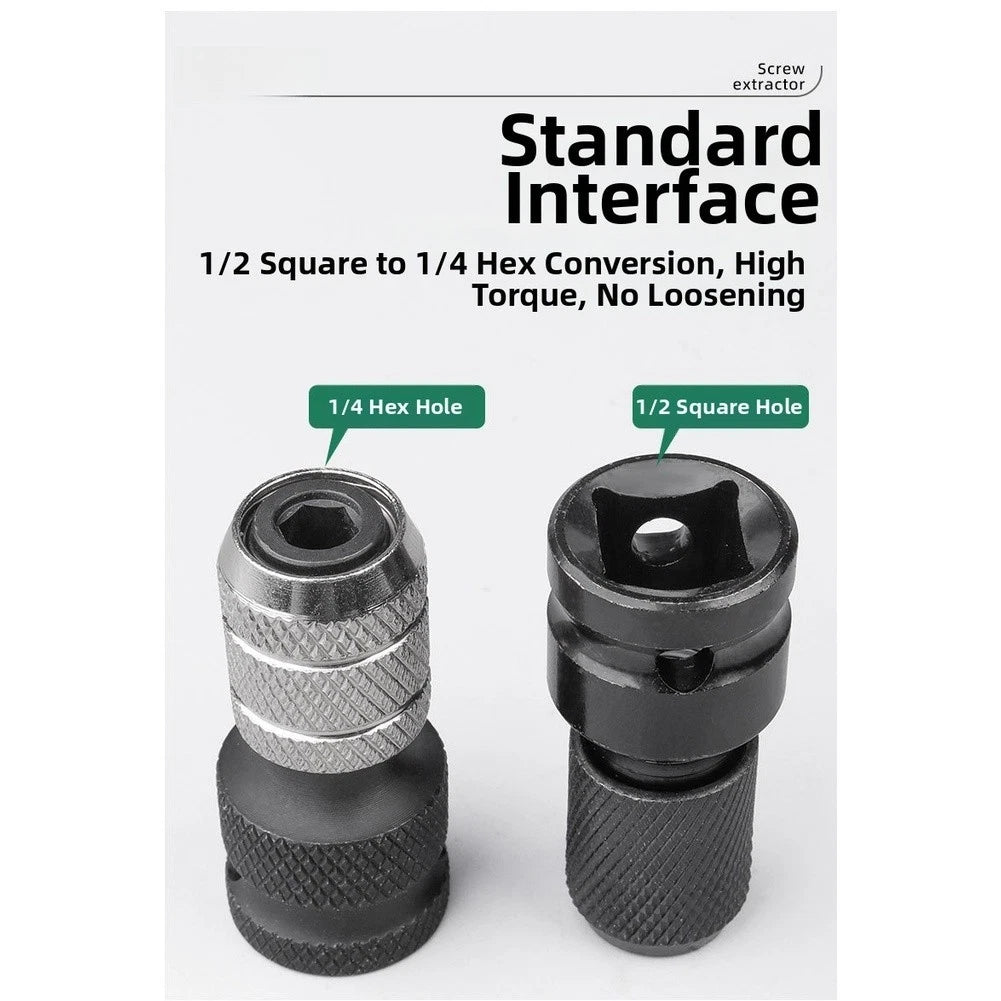 1/2 to 1/4 Hex Socket Converter for Power Tools