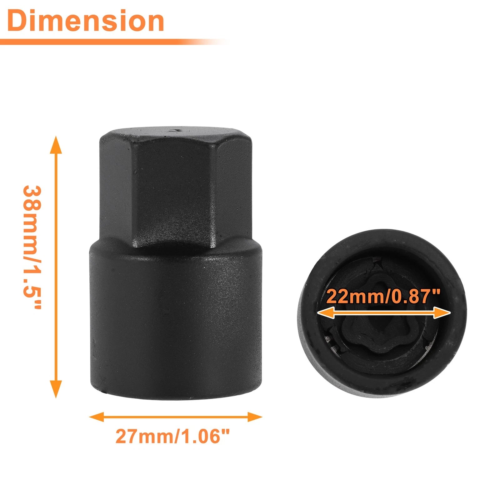 Wheel Lock Lug Nut Key Socket Removal Tool for Toyota Lexus