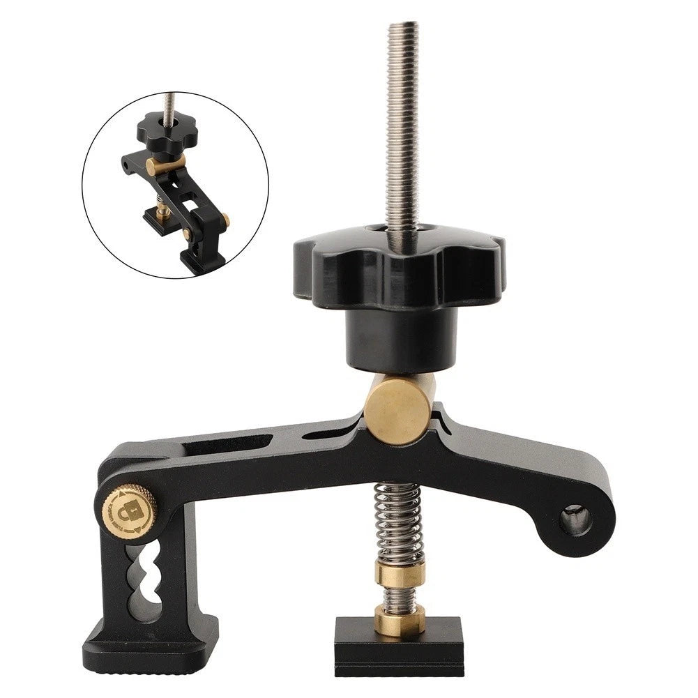 Aluminum Alloy Woodworking Clamp with Rubber Feet for T-Track Mounting