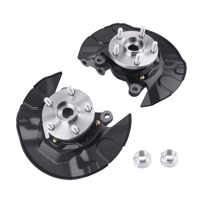 Pair Front Steering Knuckle & Wheel Hub Bearing for Toyota Corolla (2003–2008) 698388