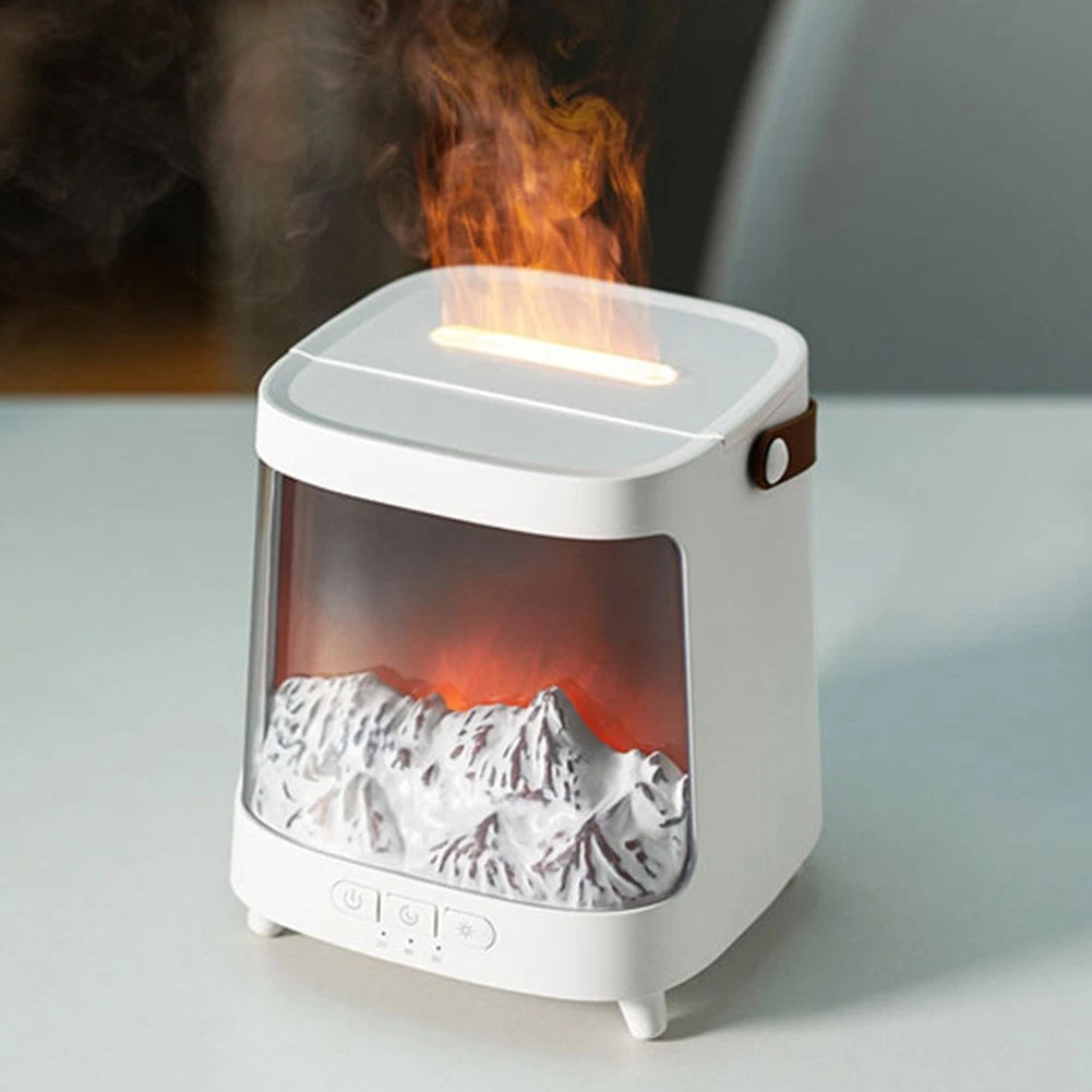 7 Color LED Flame Diffuser with Remote Control for Home