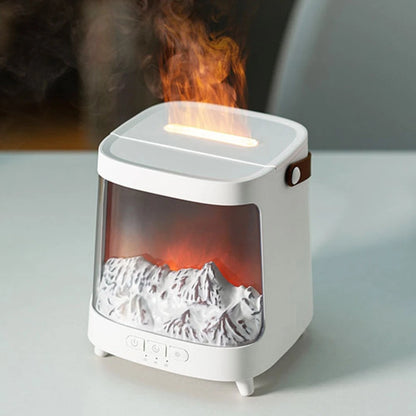 7 Color LED Flame Diffuser with Remote Control for Home