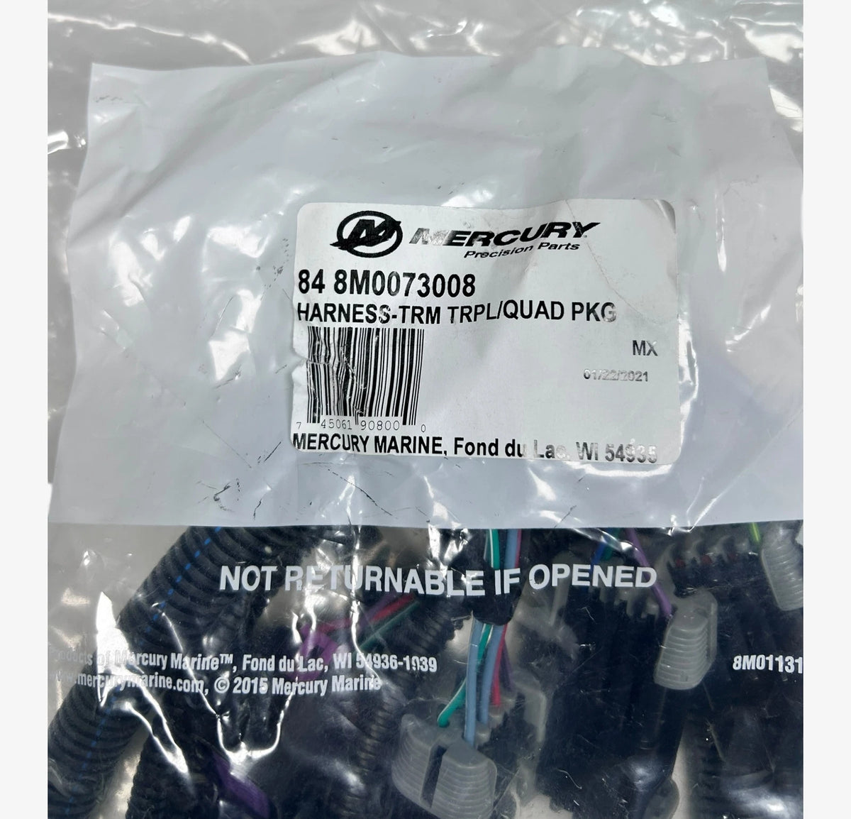 Triple Trim Harness Cable Assembly for Mercury Marine (8M0073008)