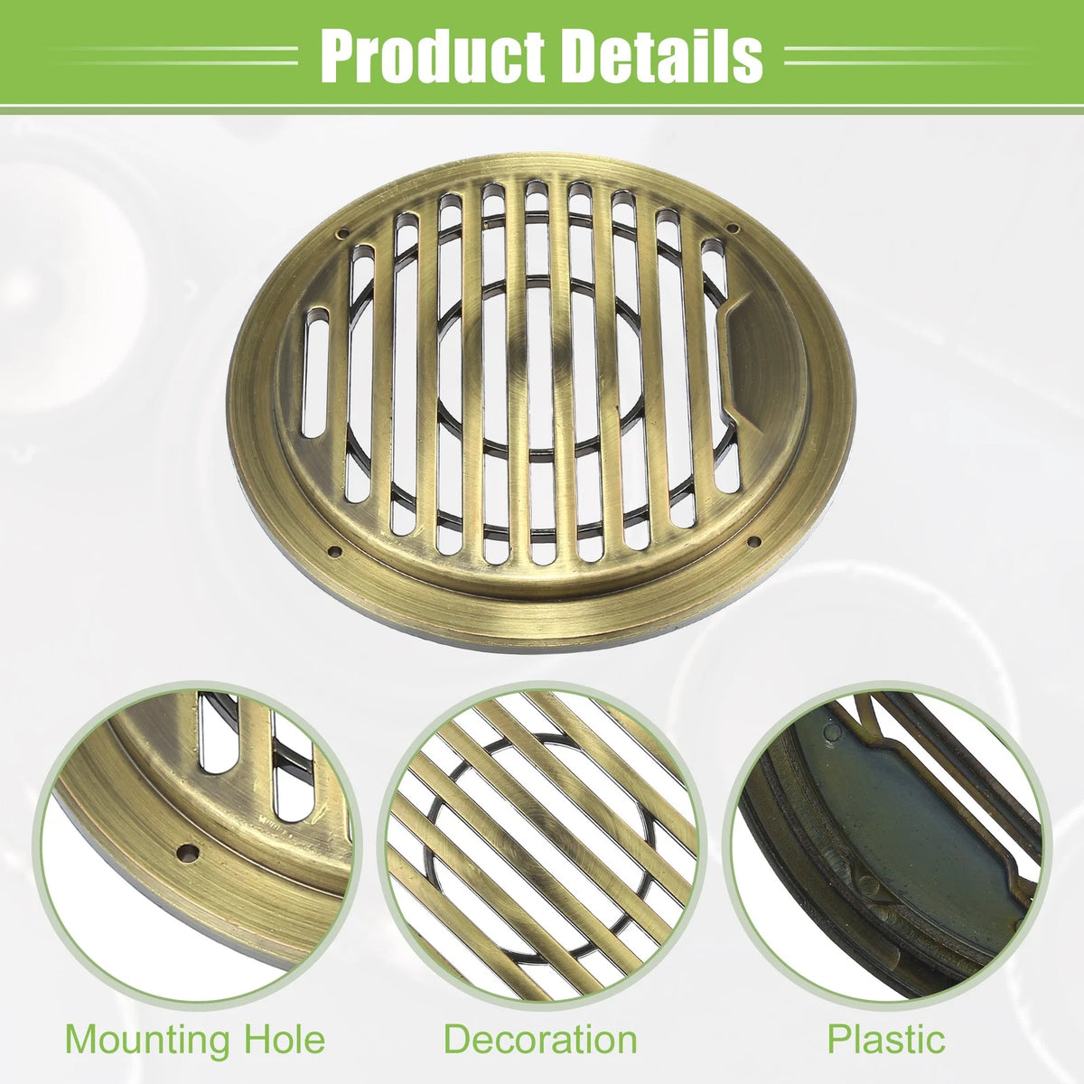4pcs Speaker Grill Cover for Car Subwoofer (Universal) Bronze Tone