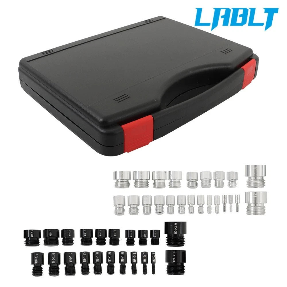44 PCS Nut and Bolt Thread Gauges Set for Metric and Inch Sizes