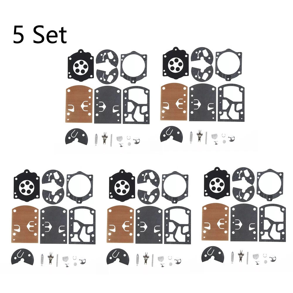 Set of 5 Carburetor Rebuild Kits for K10-WB Trimmers Blowers