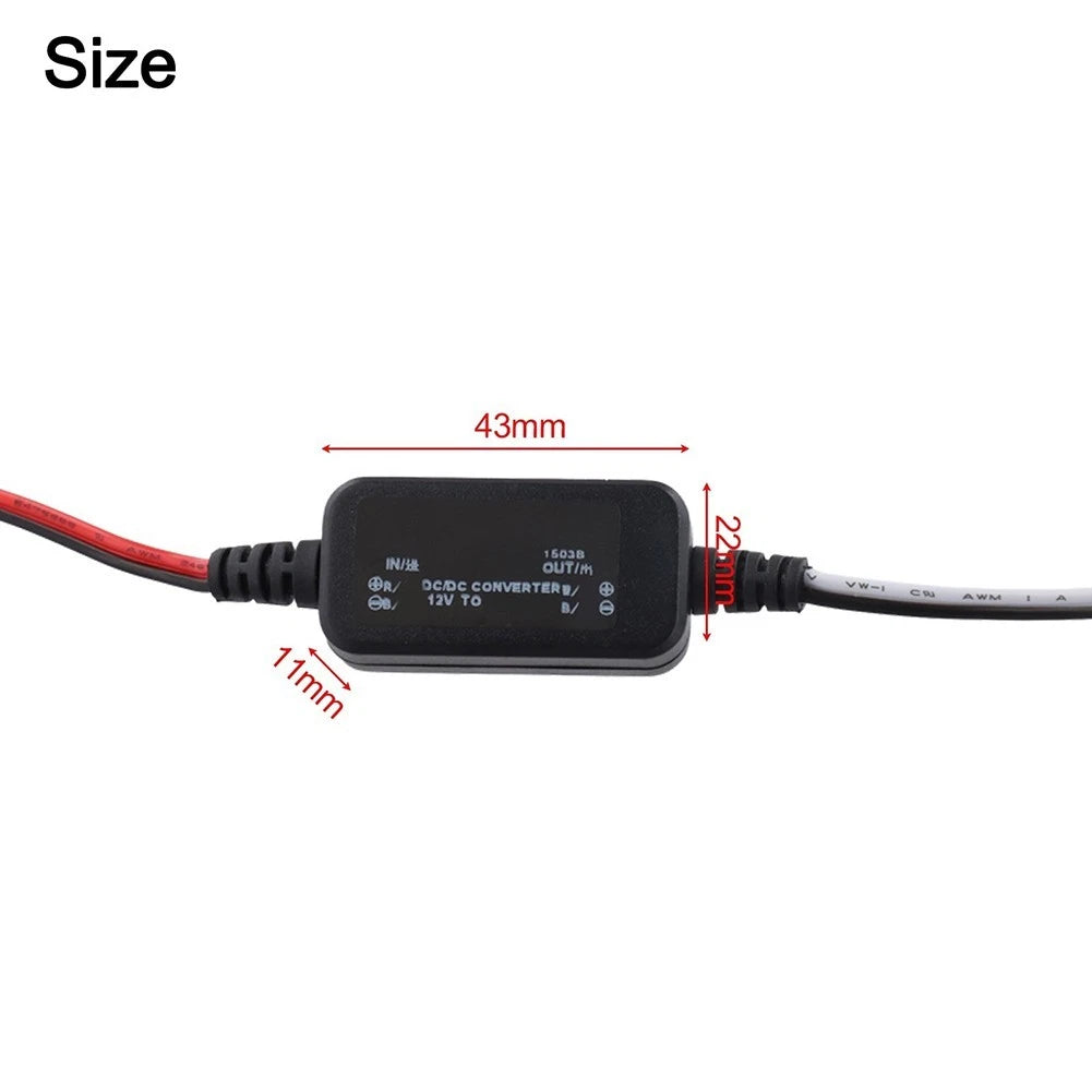 Waterproof DC Voltage Reducer Converter 12V to 5V 3A Power Module