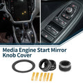 Engine Start Mirror Knob Cover Replacement for Subaru WRX (2022–2023) Black