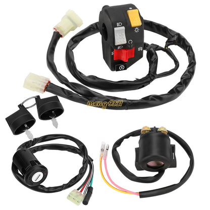 Handlebar Key Switch Starter Relay Kit for Honda Sportrax 400 TRX400EX (1999–2004)