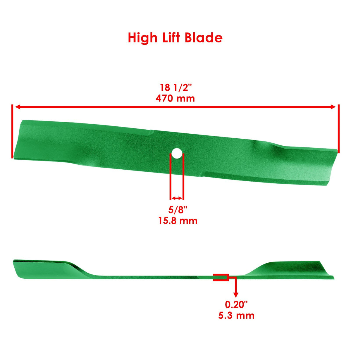 Deck Blade for Hustler 54 Inch Replacement (2000–2009)