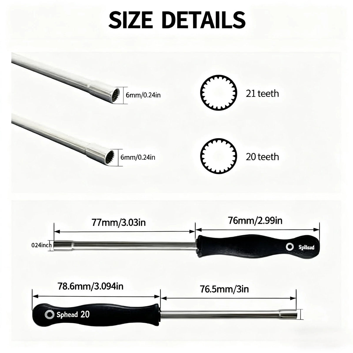 Set of 2 Metal Carburetor Adjustment Tools for 2 Cycle Engines