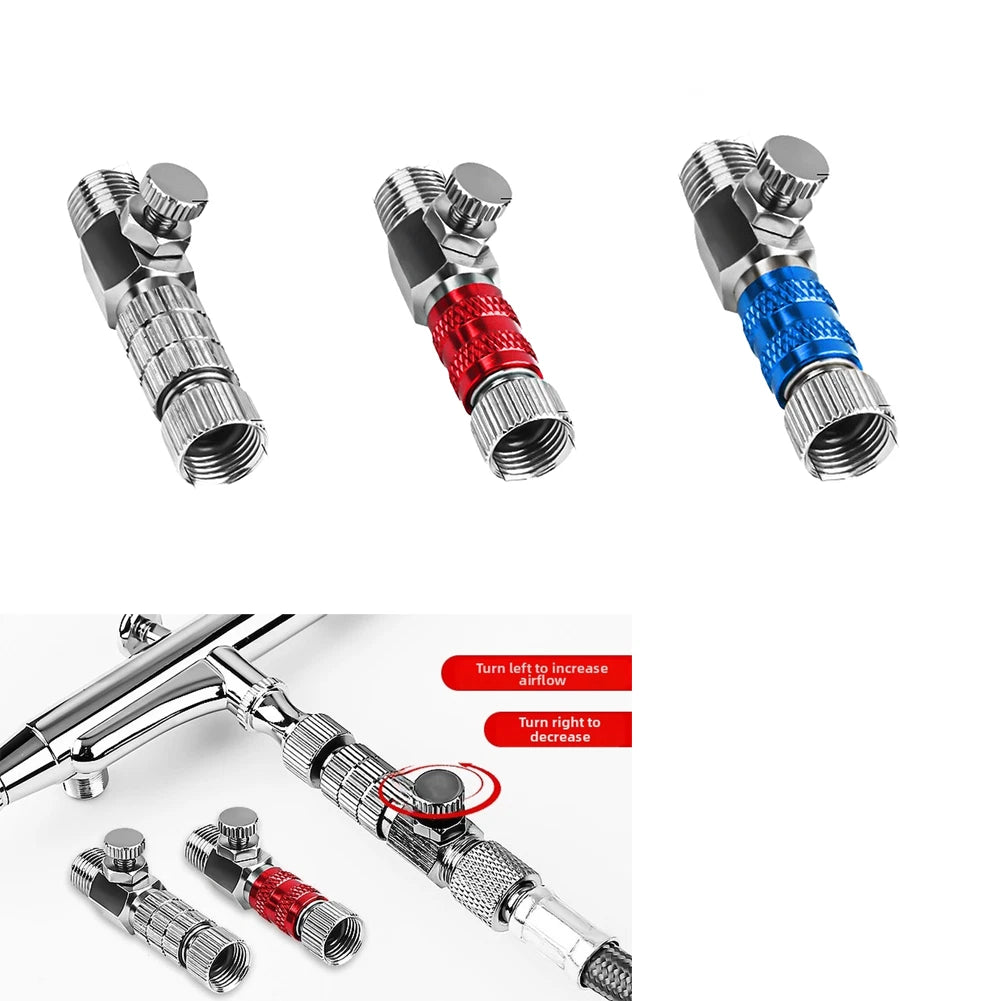 Quick Release Air Control Fitting Adapter Compatible with 1/8 In Airbrush