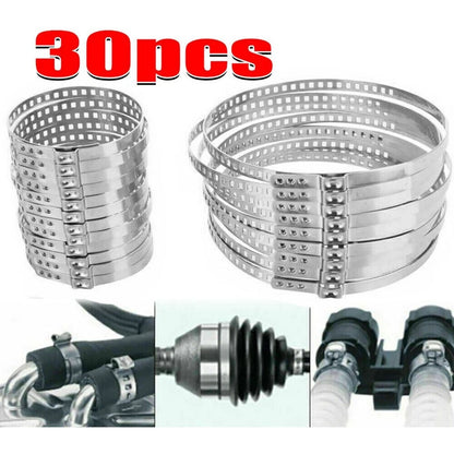 30pcs Clamp Set for Securing Various Tubes and Pipes