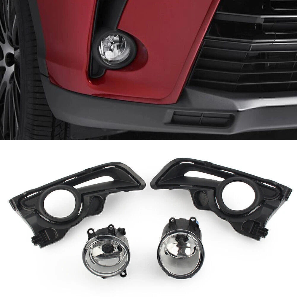 Fog Lights Kit for Toyota Highlander (2017–2019) - Includes Switch & Wire Cover