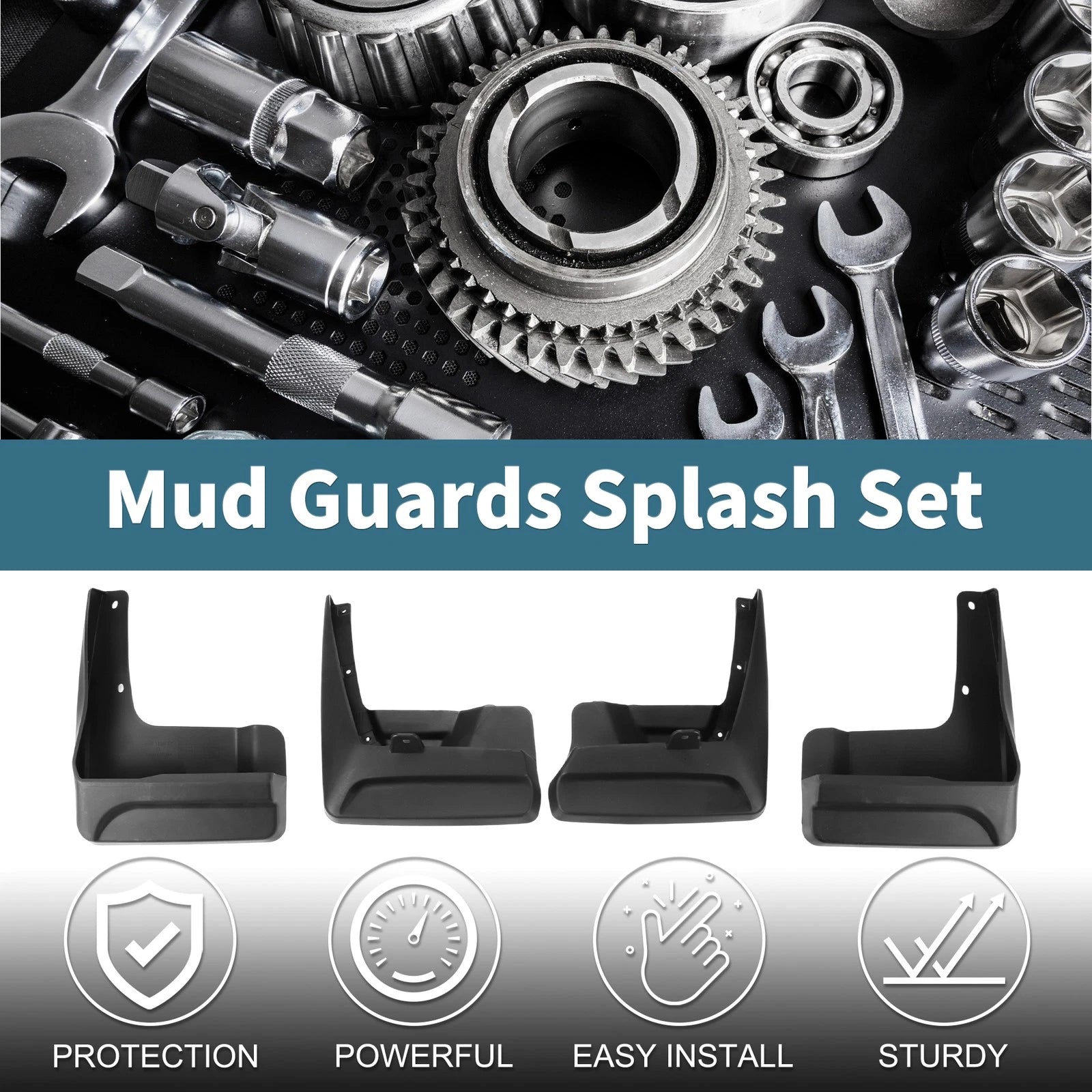 Mud Flaps Splash Guards 1Set Replacement Mud Guards for Toyota Sienna (2018–2021)