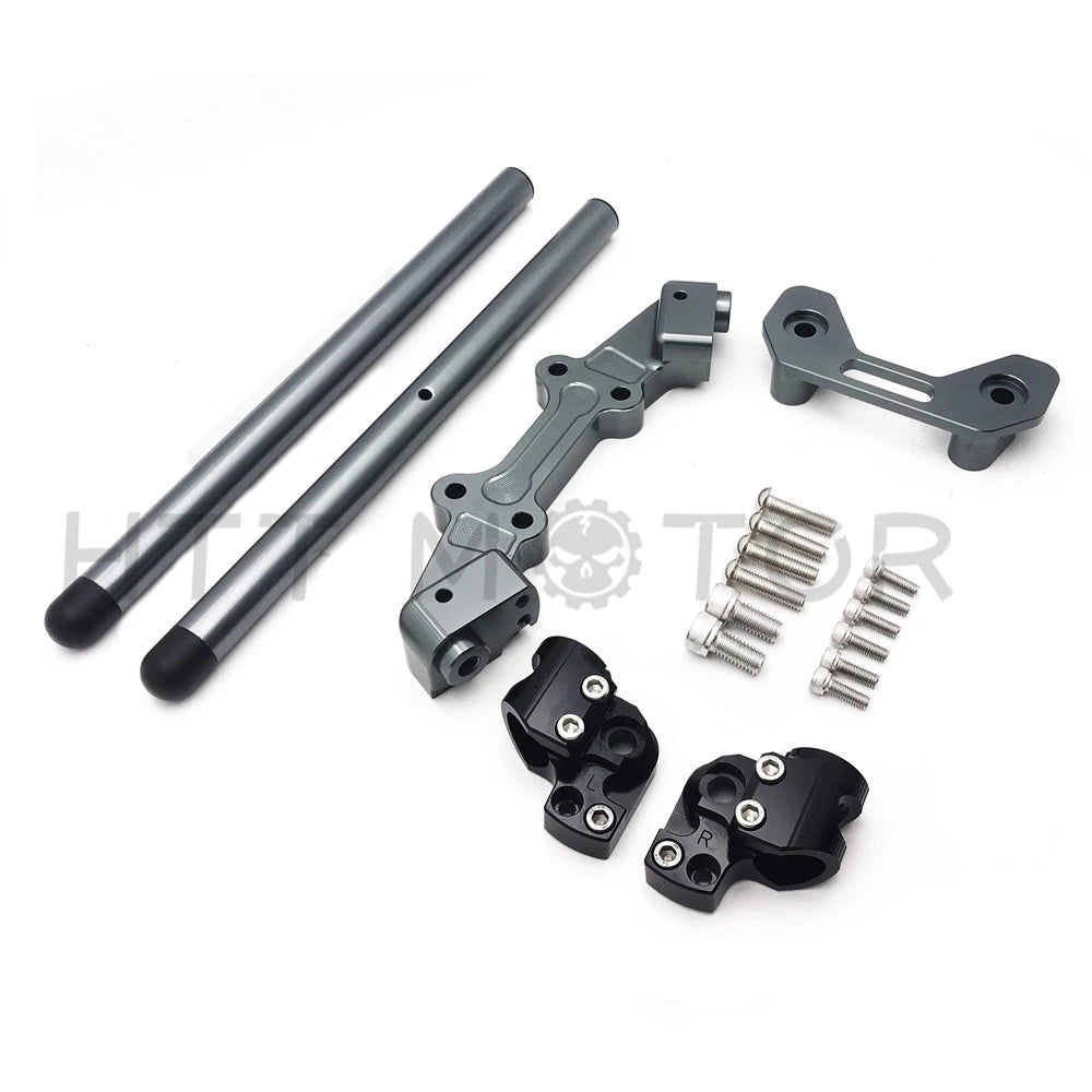 CNC Adjustable Handlebar w/ Adapter for Ducati Monster 821 1200 (2014–2017)