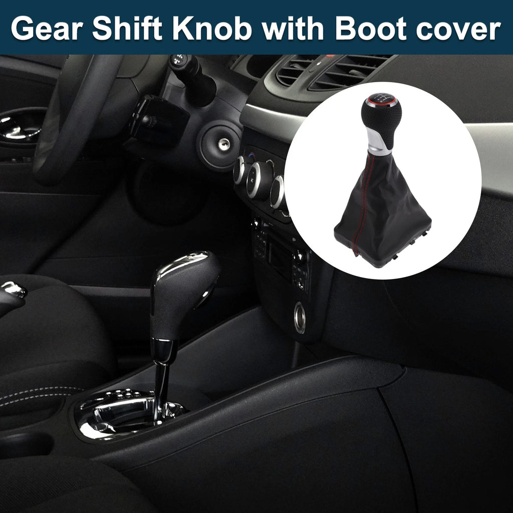 6 Speed Gear Shift Knob with Cover for Audi A6 (2005–2011)
