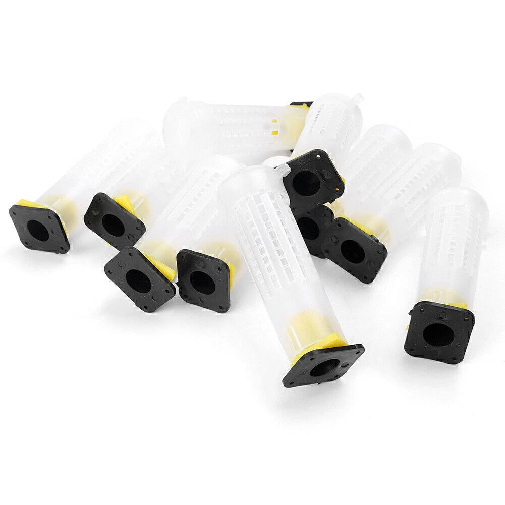 Beekeeping Rearing Cup Kit Queen Bee Cages Beekeeper Equipment Tools Kit 10 PCS