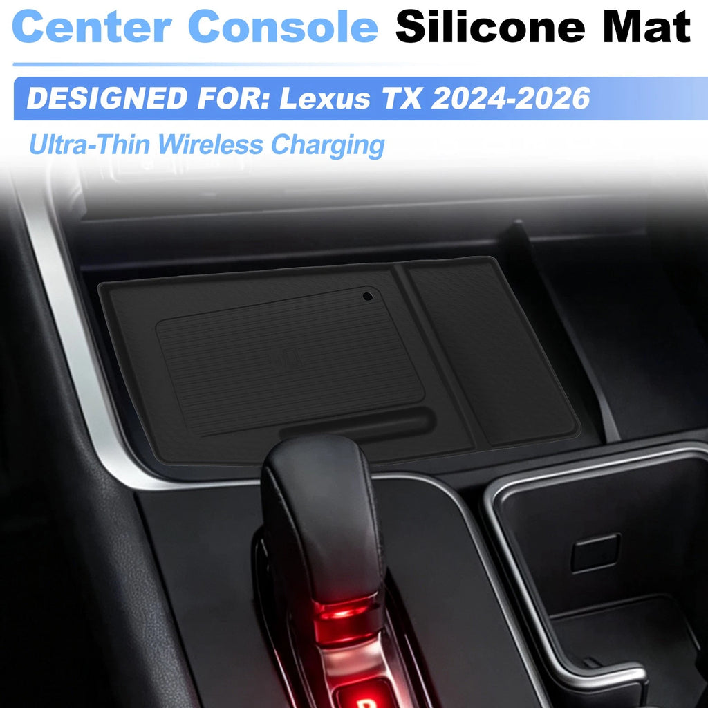 Center Console Silicone Mat for Lexus TX (2024–2026) Wireless Charging Pad