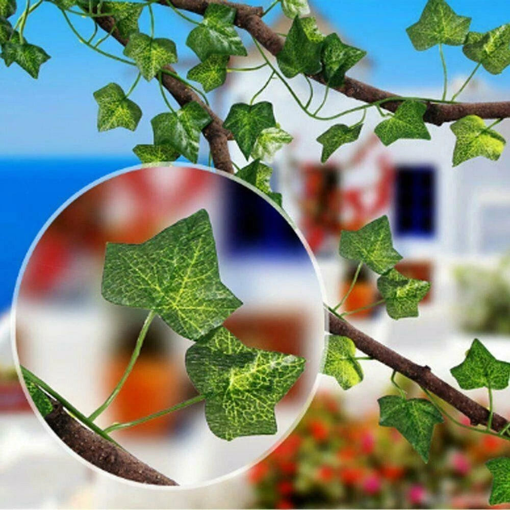 Set of 2 Artificial Hanging Plants Greenery Vine Garland
