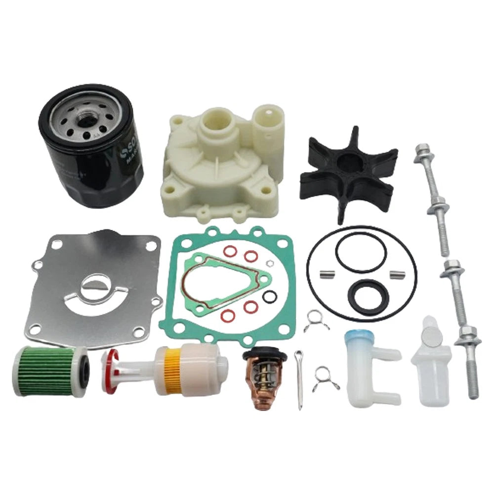 Water Pump Repair Kit & Thermostat for Yamaha 150 HP F150 (61A-W0078-00)