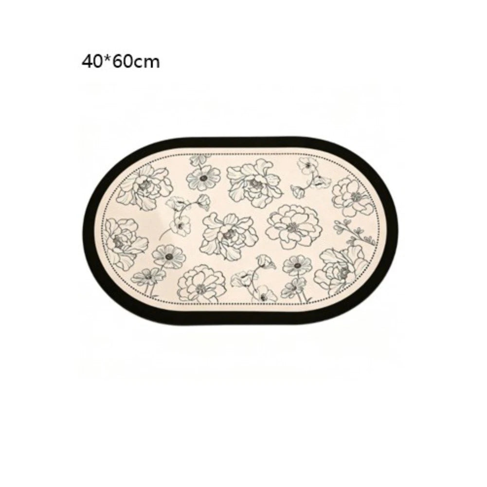 Non-Slip Diatomaceous Earth Bathroom Mat 40x60cm