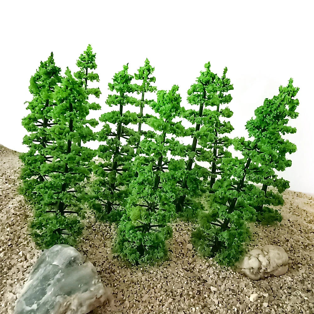 20pcs 9cm Model Trees for HO N Scale Diorama Scenery