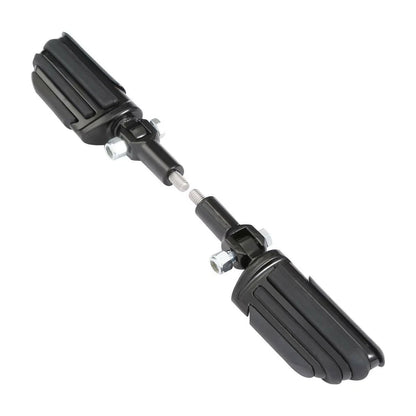 Black Passenger Footpeg Footrest Support Mount for Harley Softail (2000–2006)