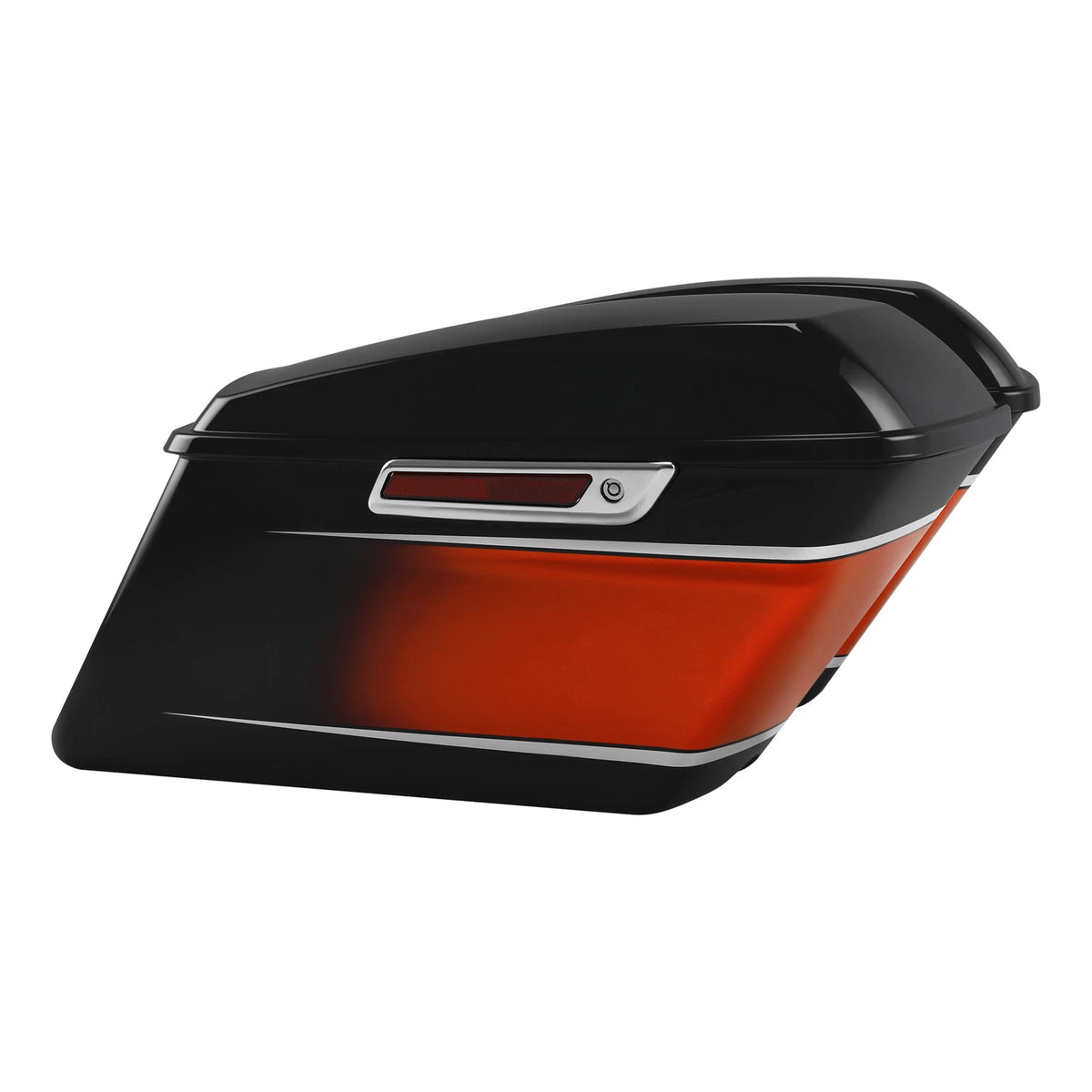 Hard Saddlebag for Harley Street Glide (2014–2024) Sunset Orange/Black Fade