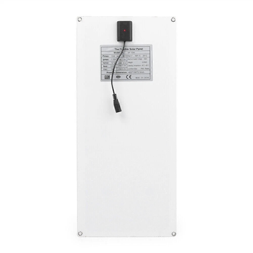 10W Solar Panel Battery Charge Kit for Boat Caravan Home (Fit)