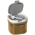 Layered Canister with Measuring Tool for Coffee Use (12.3x12x10cm)