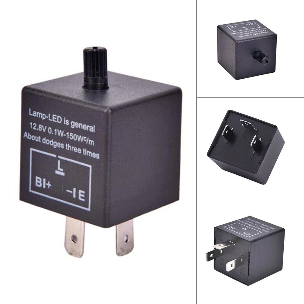 CF13 3Pin Adjustable Flasher Relay for Turn Signals (Universal)