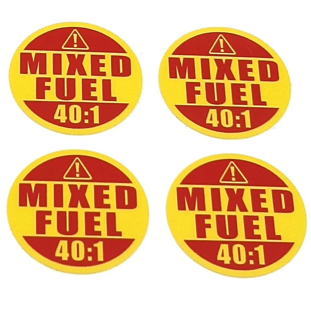Mixed Fuel 40:1 Sticker for Automotive Use