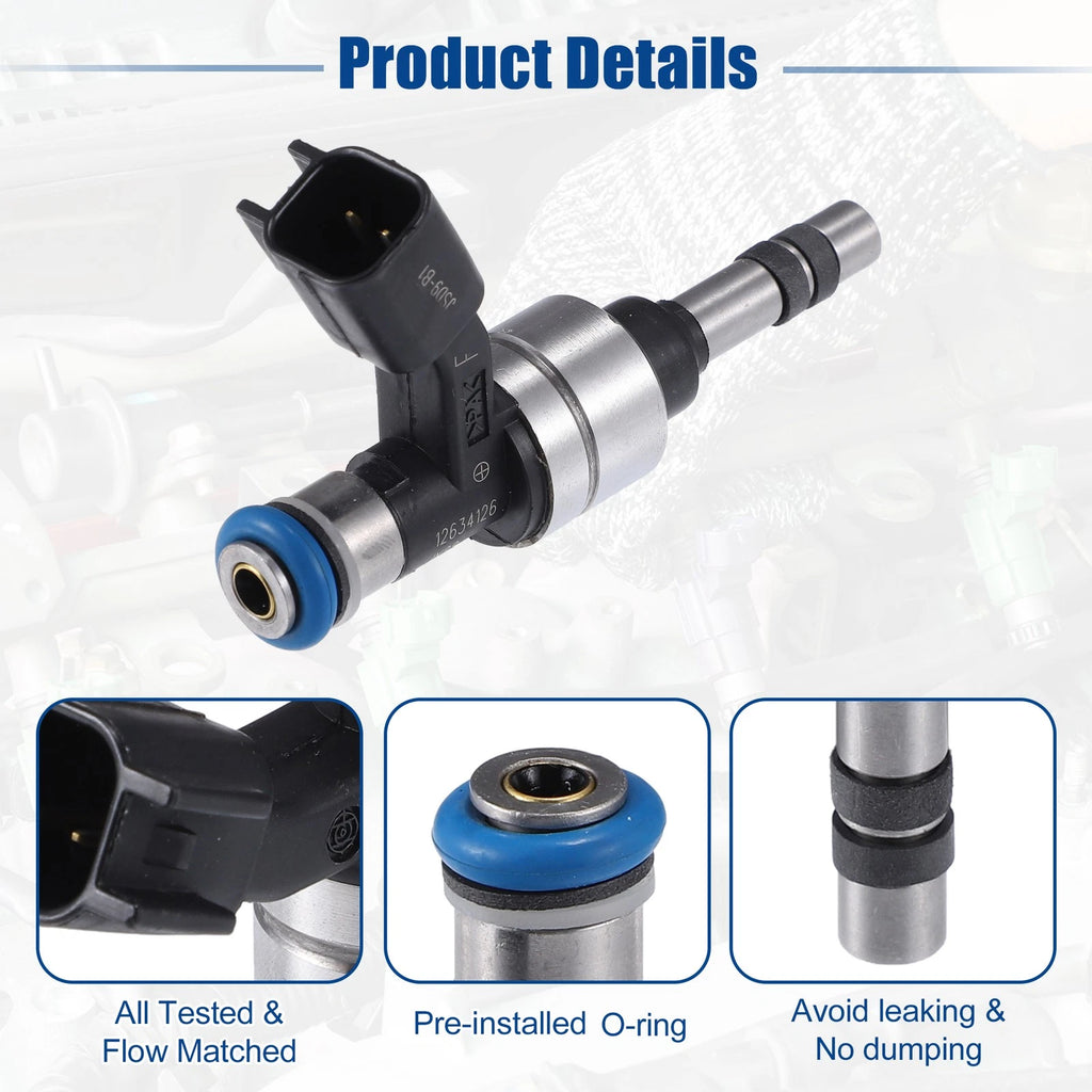 6pcs Fuel Injector Nozzle Replacement for Chevrolet Equinox (2010–2011)