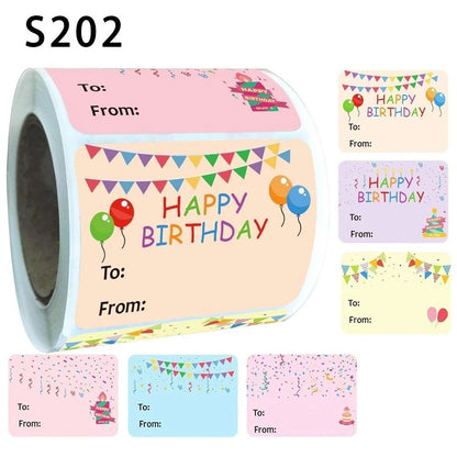 200 Pcs Self Stickers for Presents Party Decorations