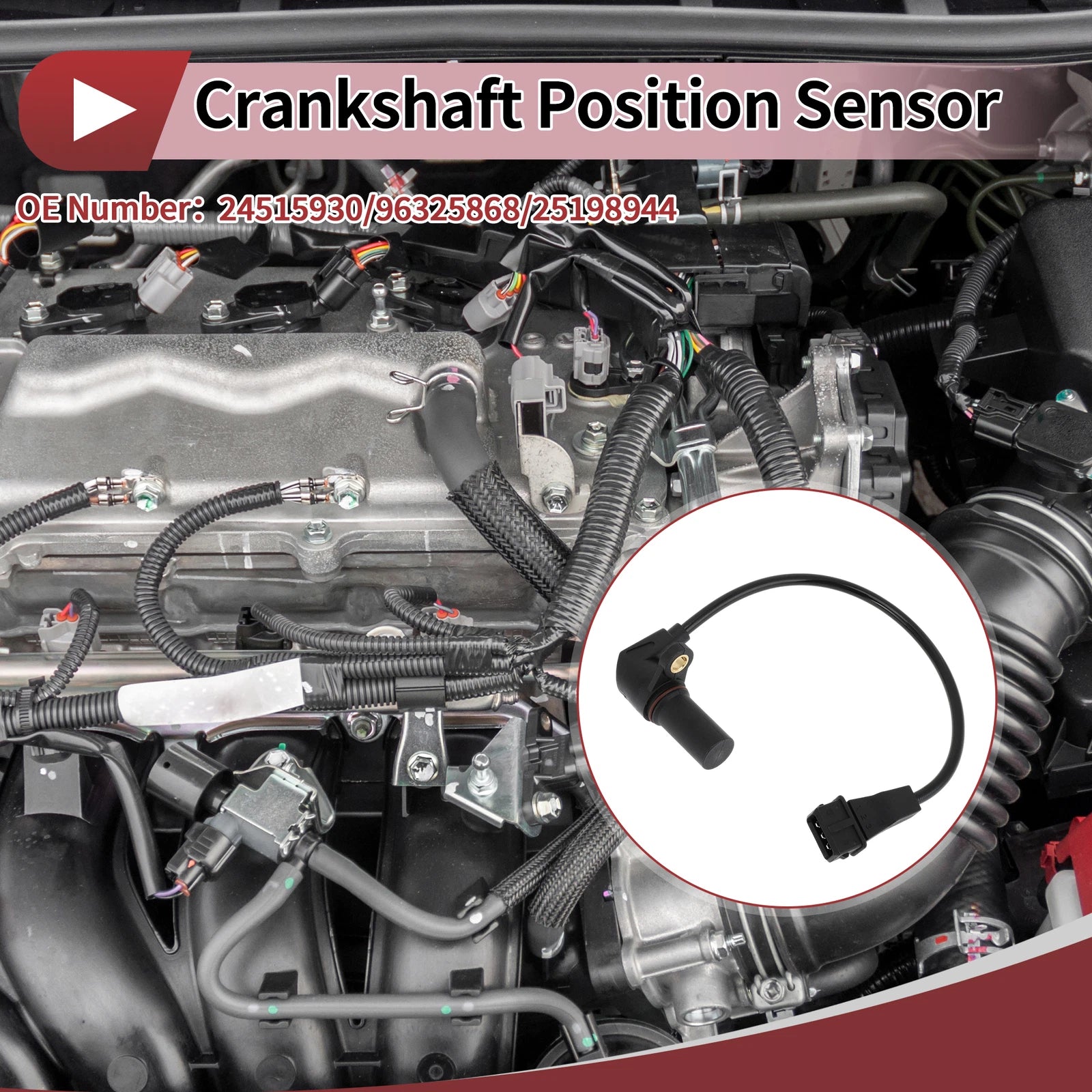 Crankshaft Position Sensor for Chevrolet Spark 0.8 (2005–2010)