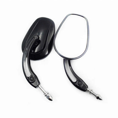 Chrome Big Side Mirrors for Harley Low Rider, SuperLow, Iron 883, 1200 Custom