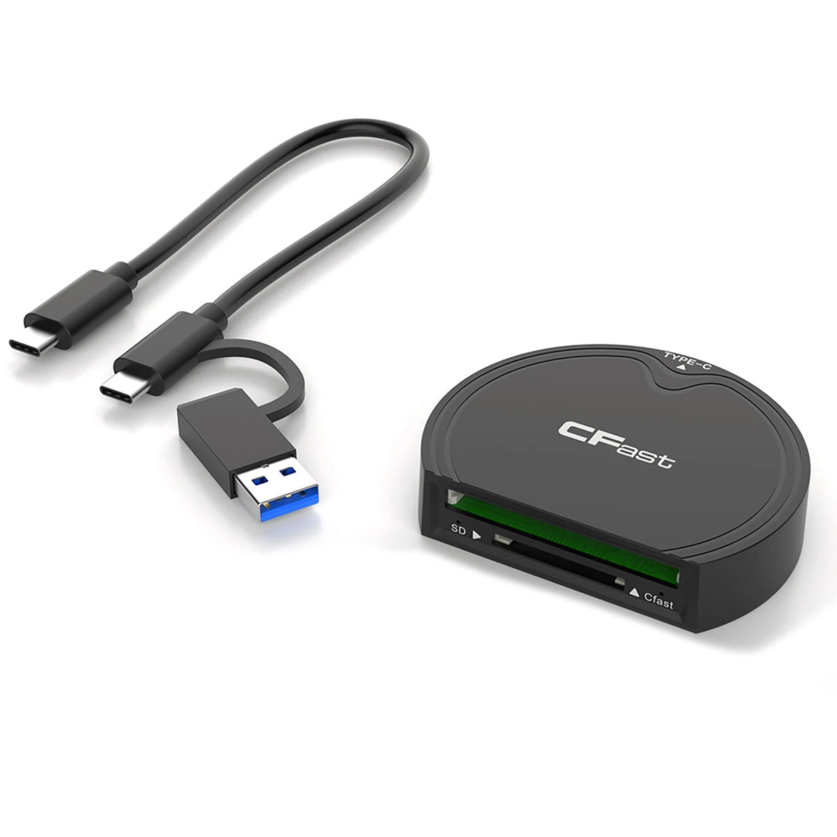 P&P CFast 2.0/SD Memory Card Adapter for USB3.2 Gen2 (10Gbps)