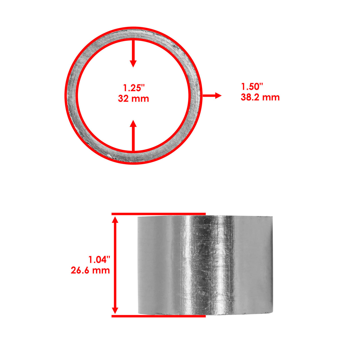 Exhaust Pipe Gasket Replacement for Kawasaki Bayou 250 KLF250A (2003–2011)